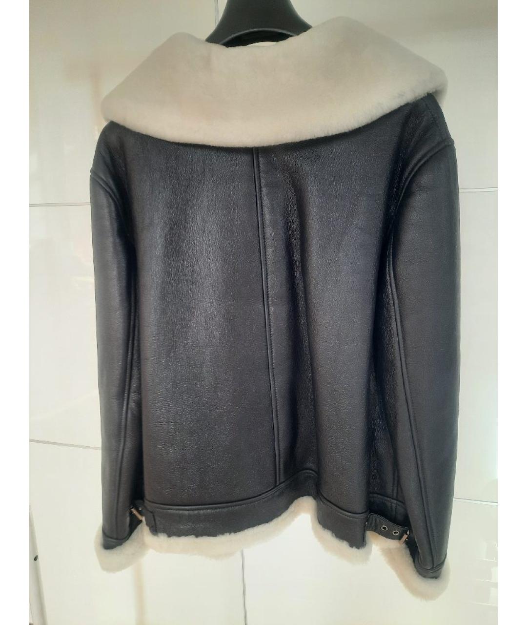 FORTE COUTURE Черная меховая дубленка, фото 2