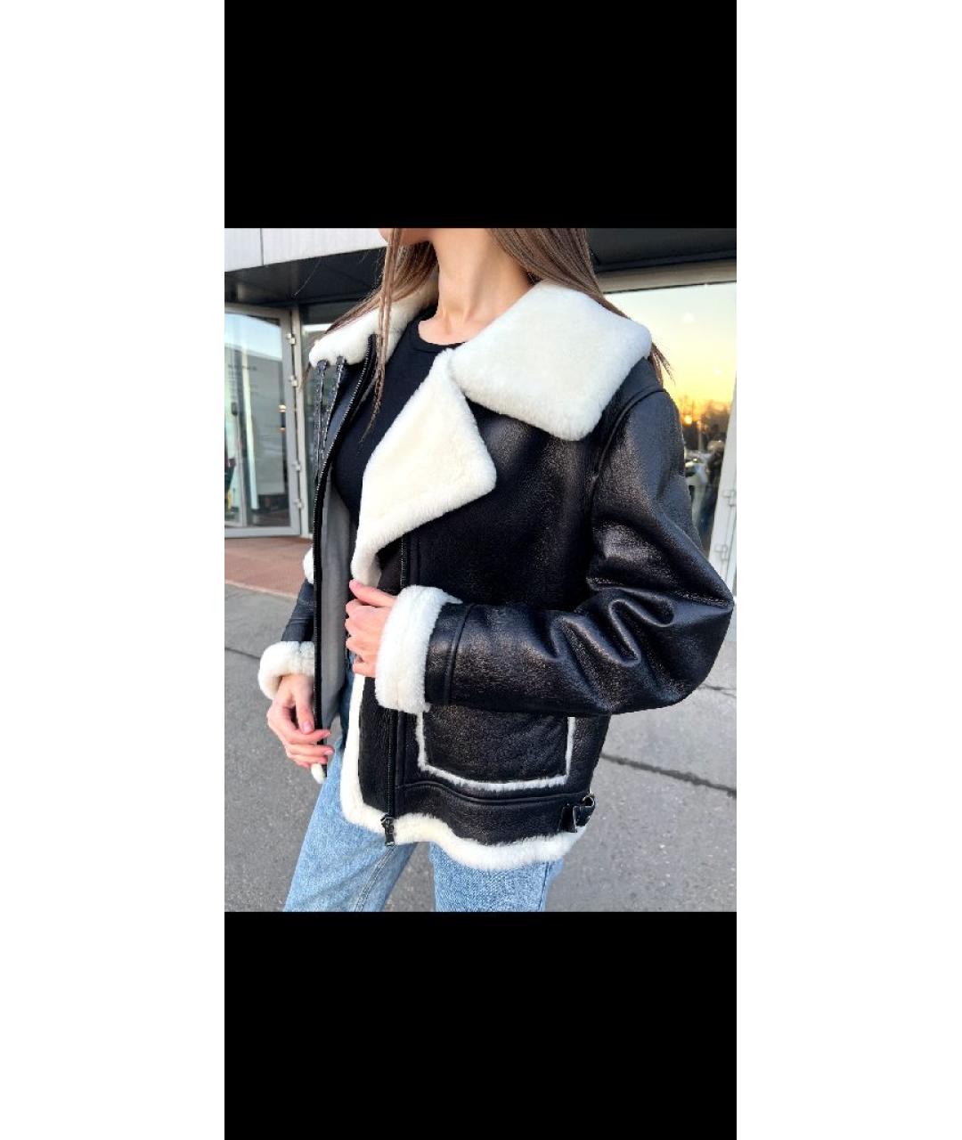 FORTE COUTURE Черная меховая дубленка, фото 6