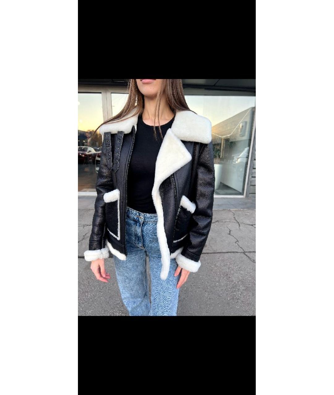 FORTE COUTURE Черная меховая дубленка, фото 5