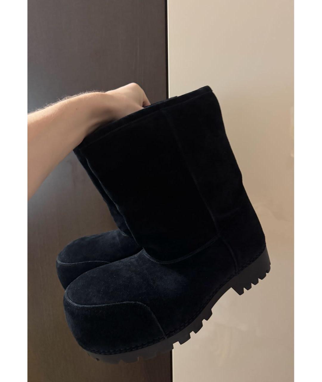 BALENCIAGA Черные высокие ботинки, фото 5