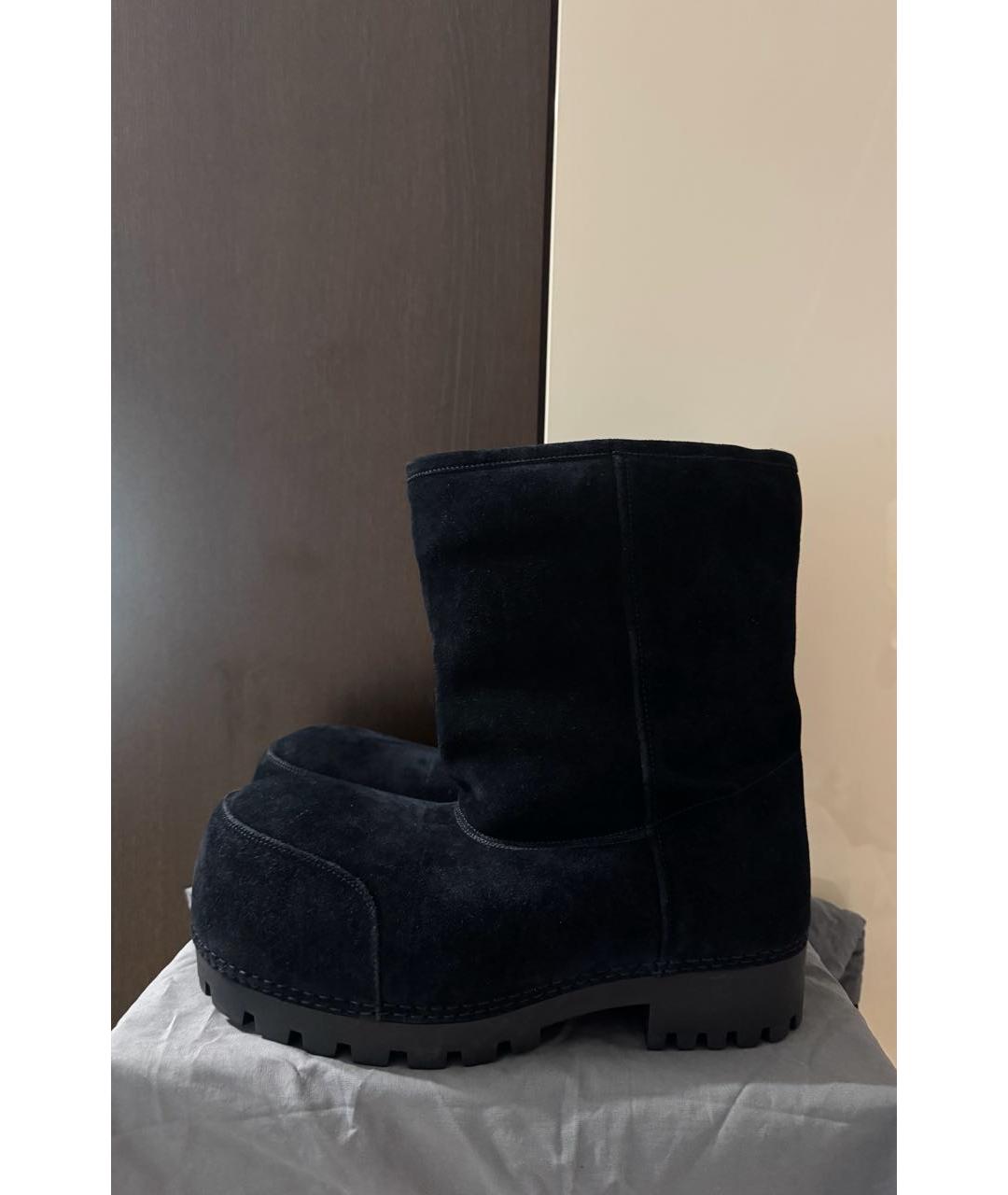 BALENCIAGA Черные высокие ботинки, фото 8
