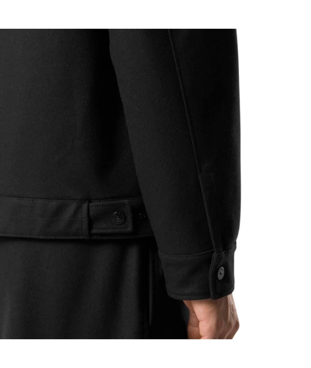 STONE ISLAND Черная шерстяная куртка, фото 4