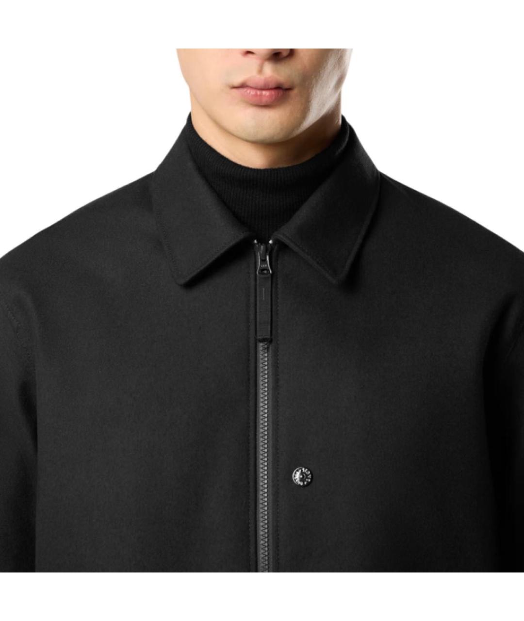 STONE ISLAND Черная шерстяная куртка, фото 3
