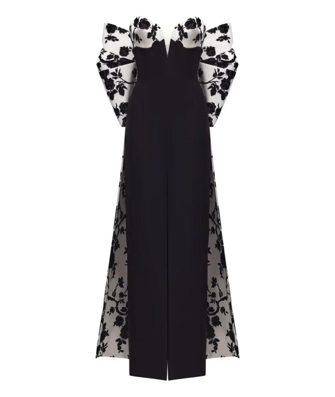 RASARIO Черное креповое вечернее платье, фото 1