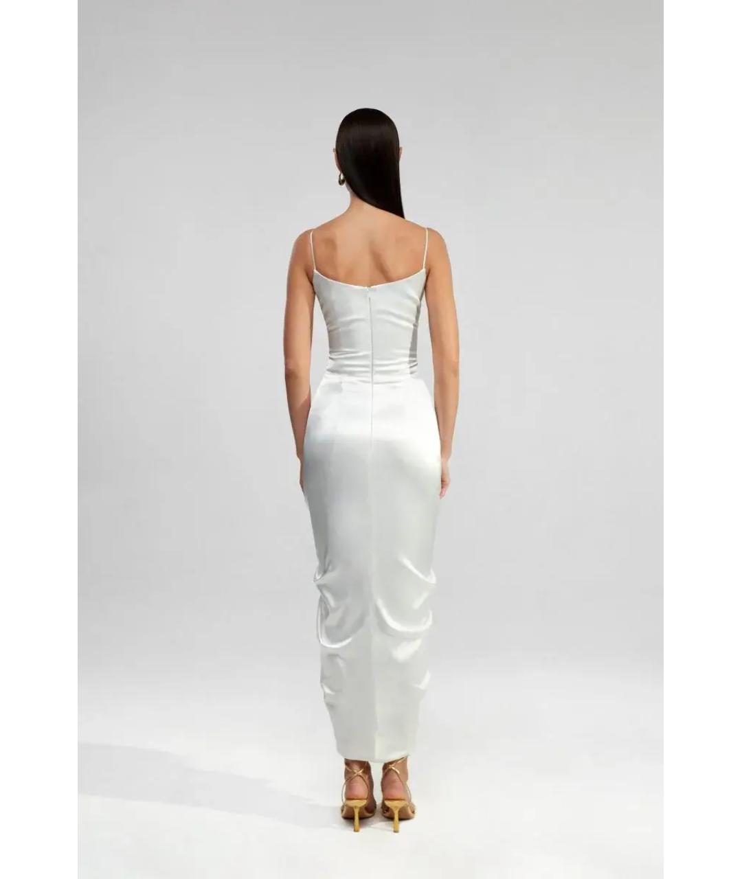 RASARIO Белое полиэстеровое вечернее платье, фото 4