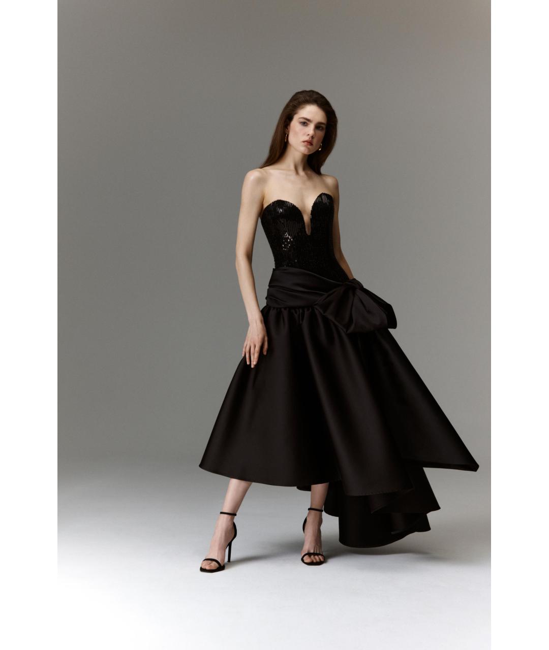 RASARIO Черное полиэстеровое вечернее платье, фото 3