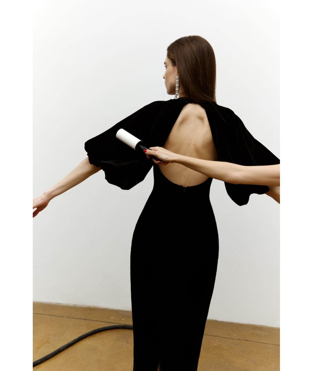 RASARIO Бордовое бархатное вечернее платье, фото 4