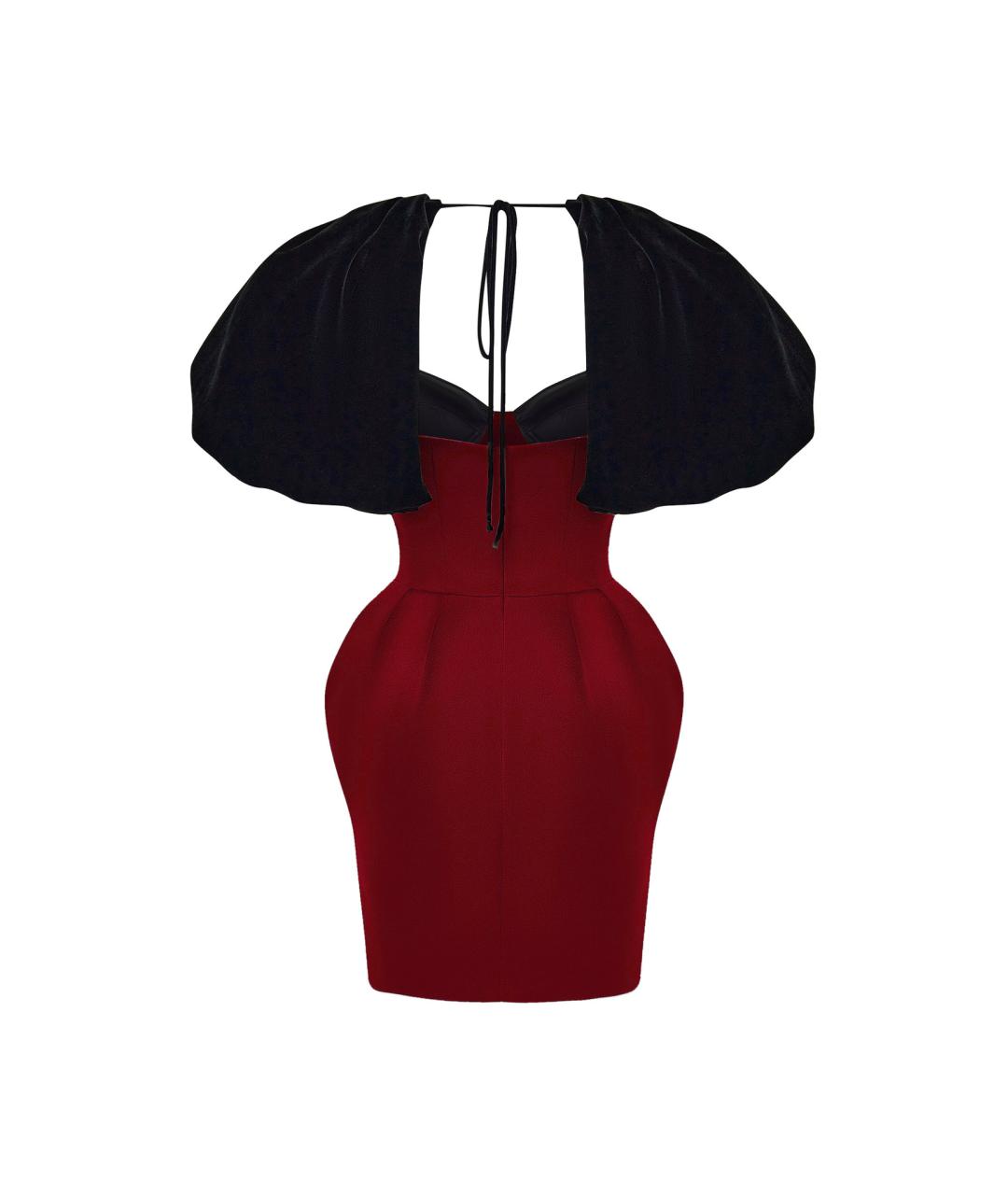 RASARIO Бордовое бархатное вечернее платье, фото 2