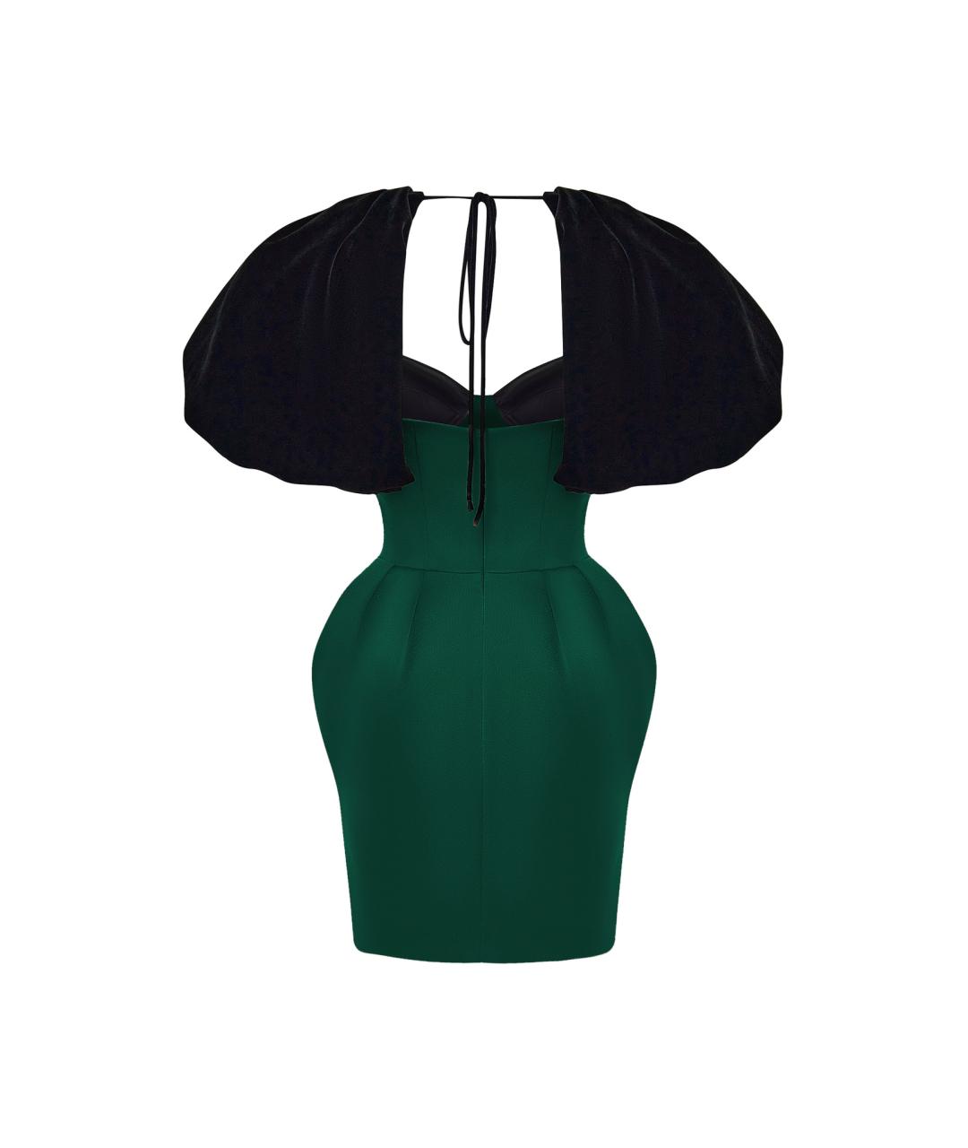 RASARIO Зеленые бархатное коктейльное платье, фото 2