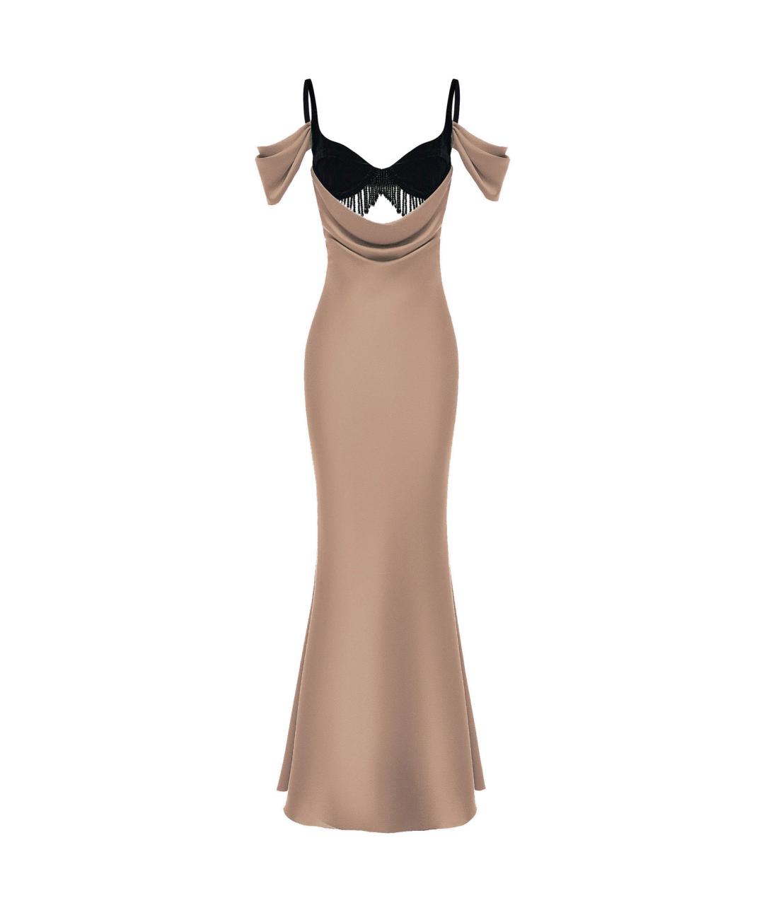 RASARIO Бежевое полиэстеровое вечернее платье, фото 1