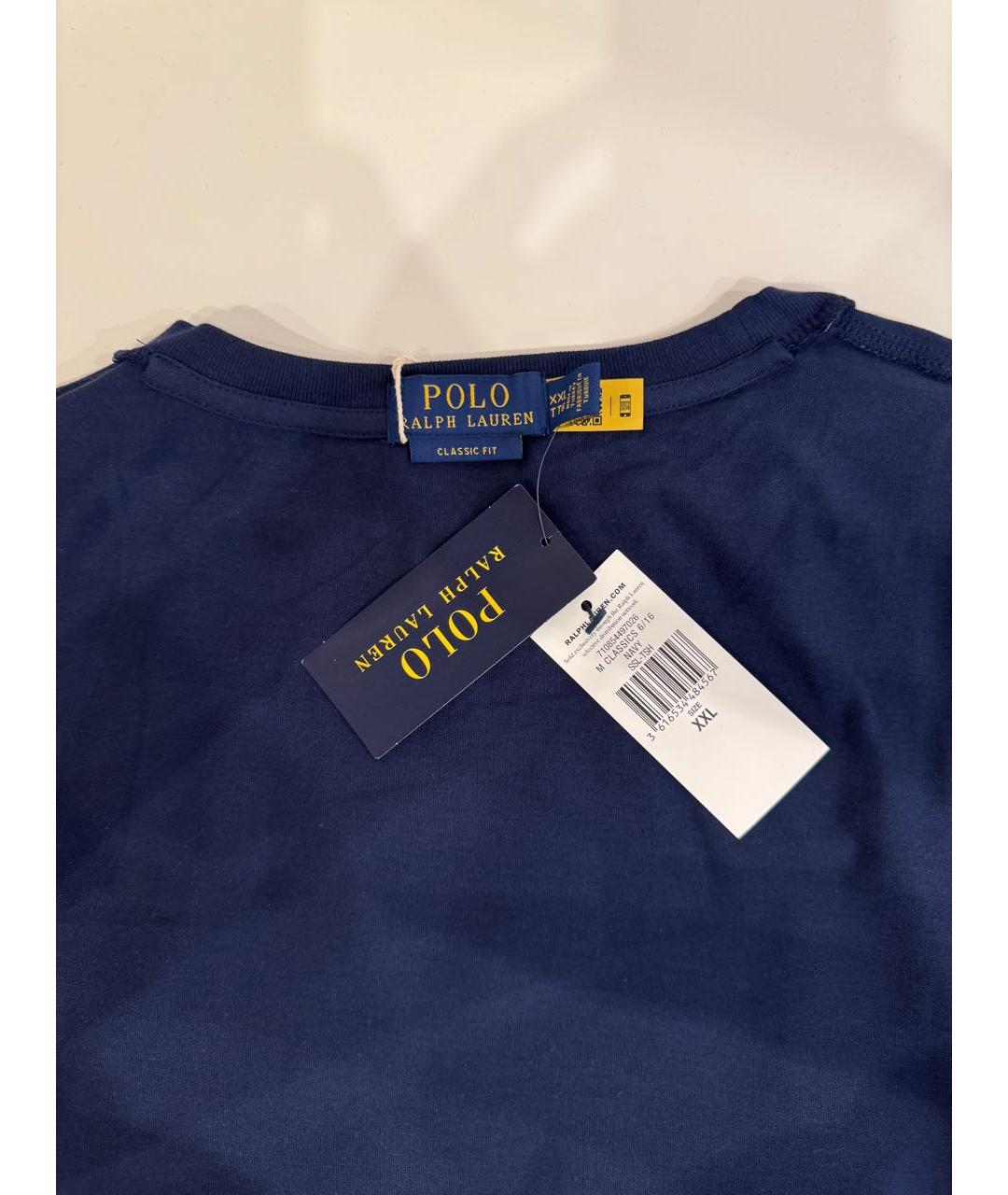POLO RALPH LAUREN Серая хлопковая футболка, фото 3