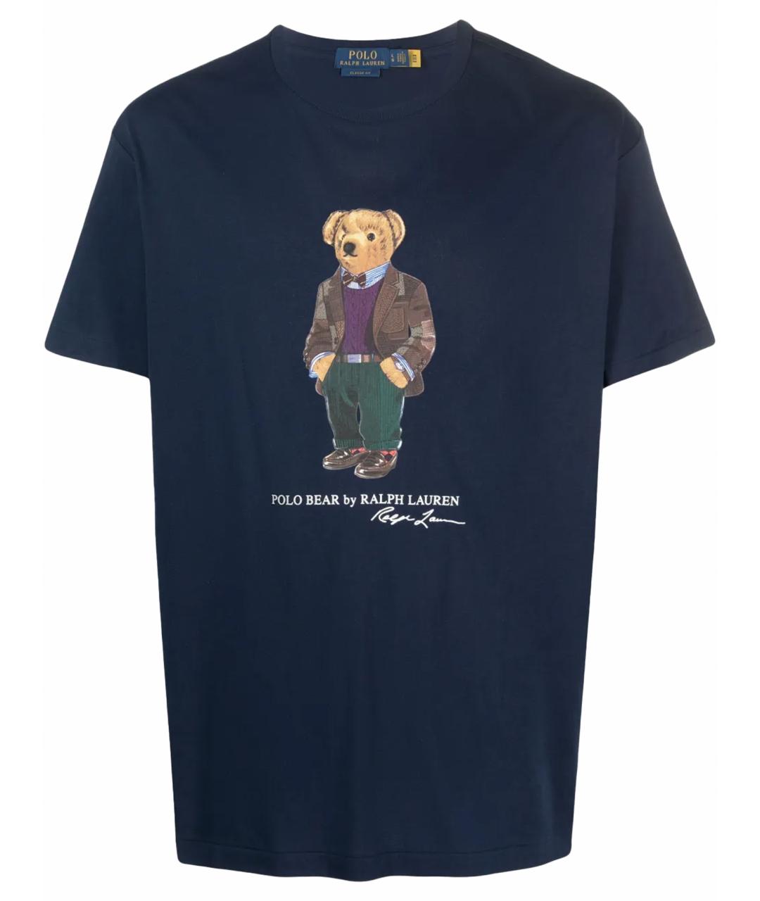 POLO RALPH LAUREN Серая хлопковая футболка, фото 1