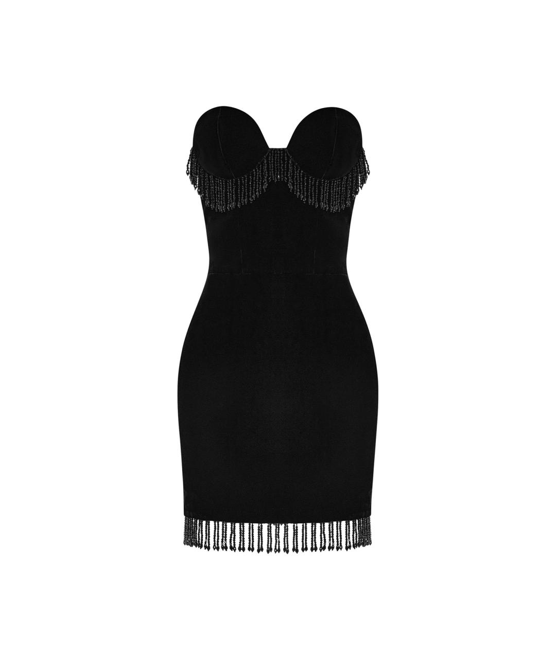 RASARIO Черное бархатное коктейльное платье, фото 1