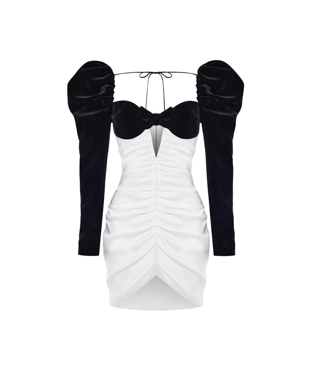 RASARIO Белое бархатное коктейльное платье, фото 2