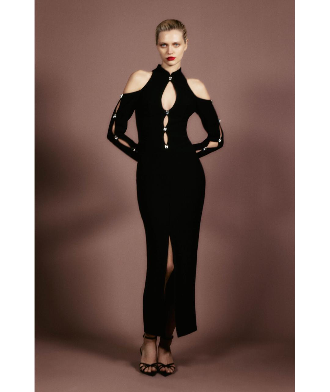 RASARIO Черное полиэстеровое вечернее платье, фото 3