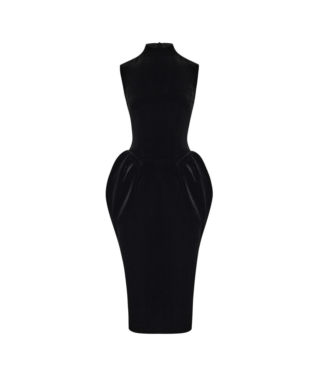 RASARIO Черное бархатное вечернее платье, фото 1