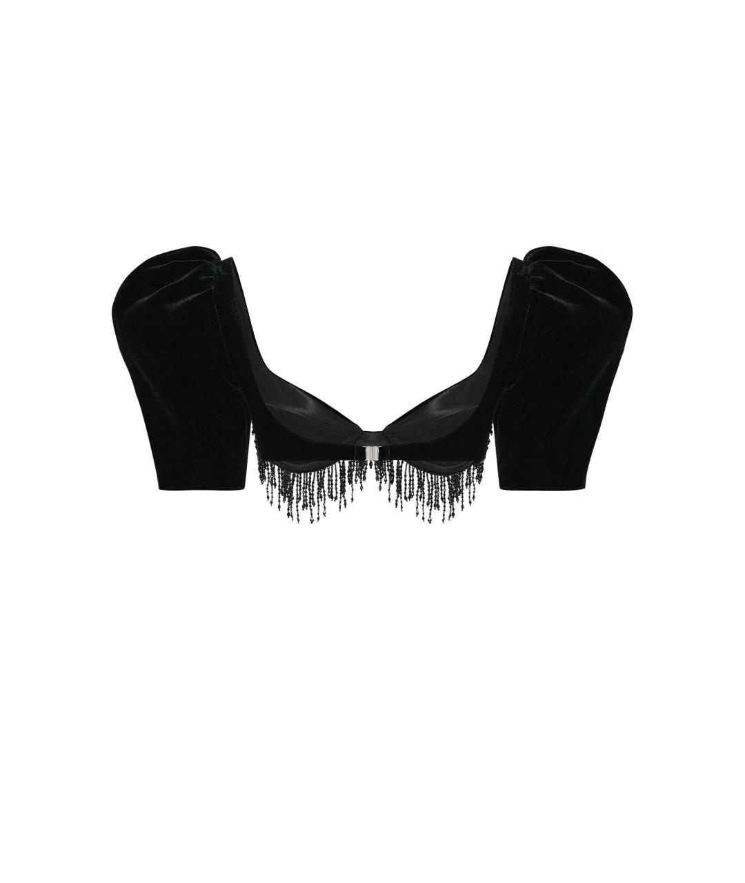 RASARIO Черная бархатная майка, фото 2