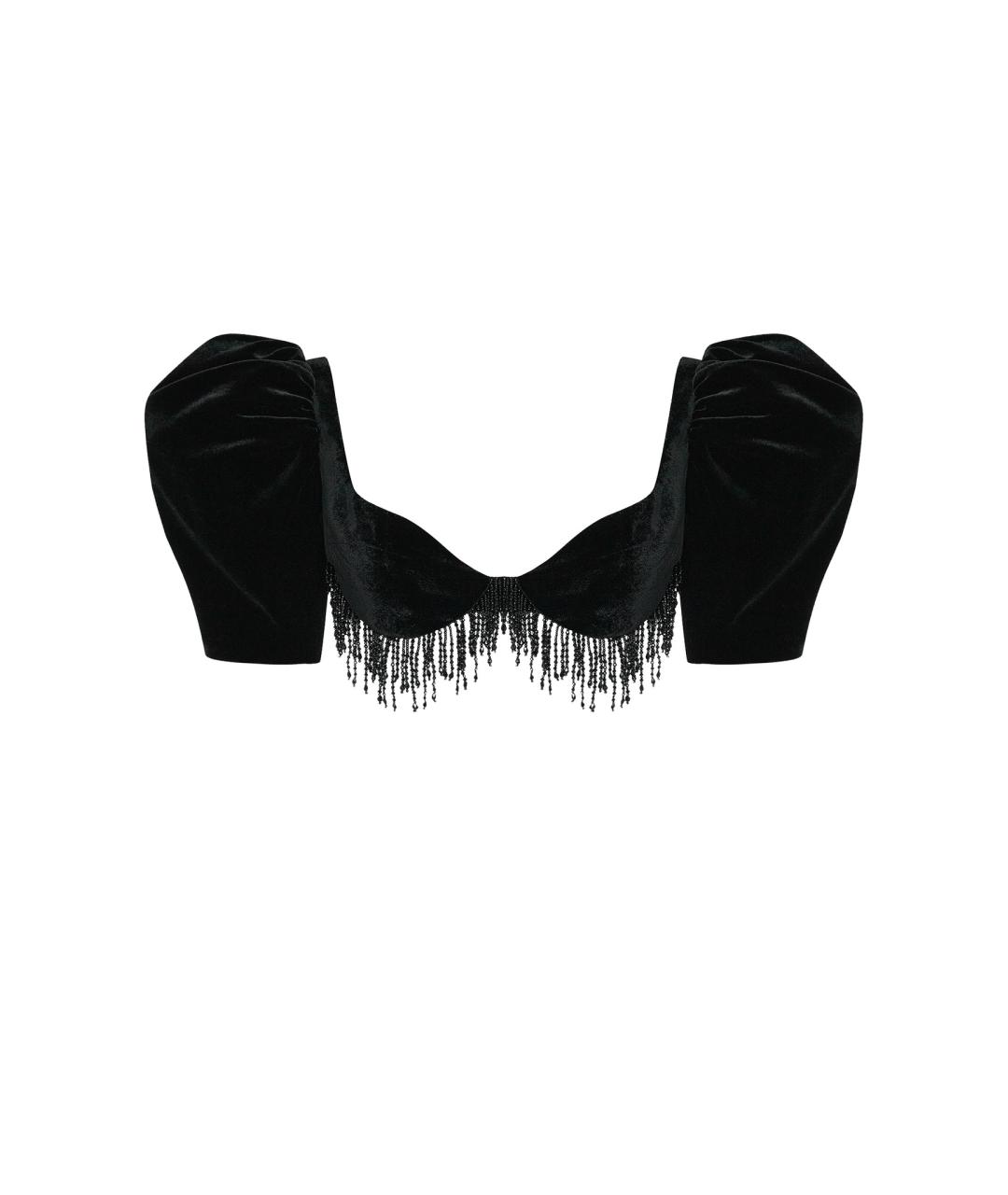 RASARIO Черная бархатная майка, фото 1