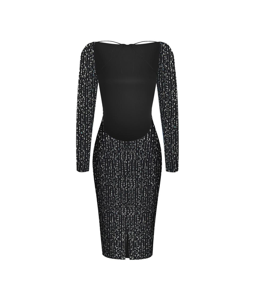 RASARIO Черное шифоновое вечернее платье, фото 2