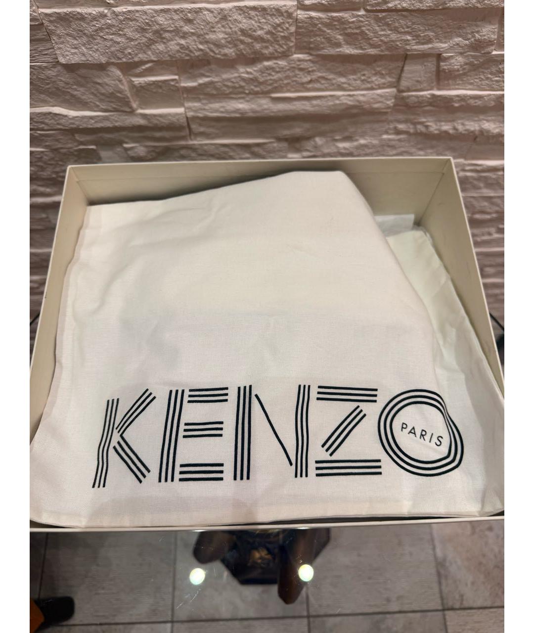 KENZO Черные кожаные босоножки, фото 7