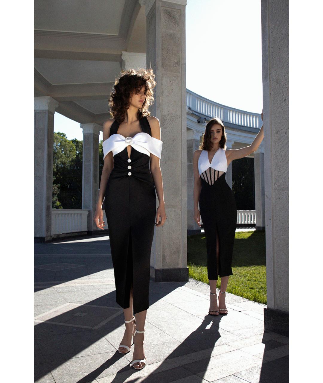 RASARIO Черное полиэстеровое вечернее платье, фото 3