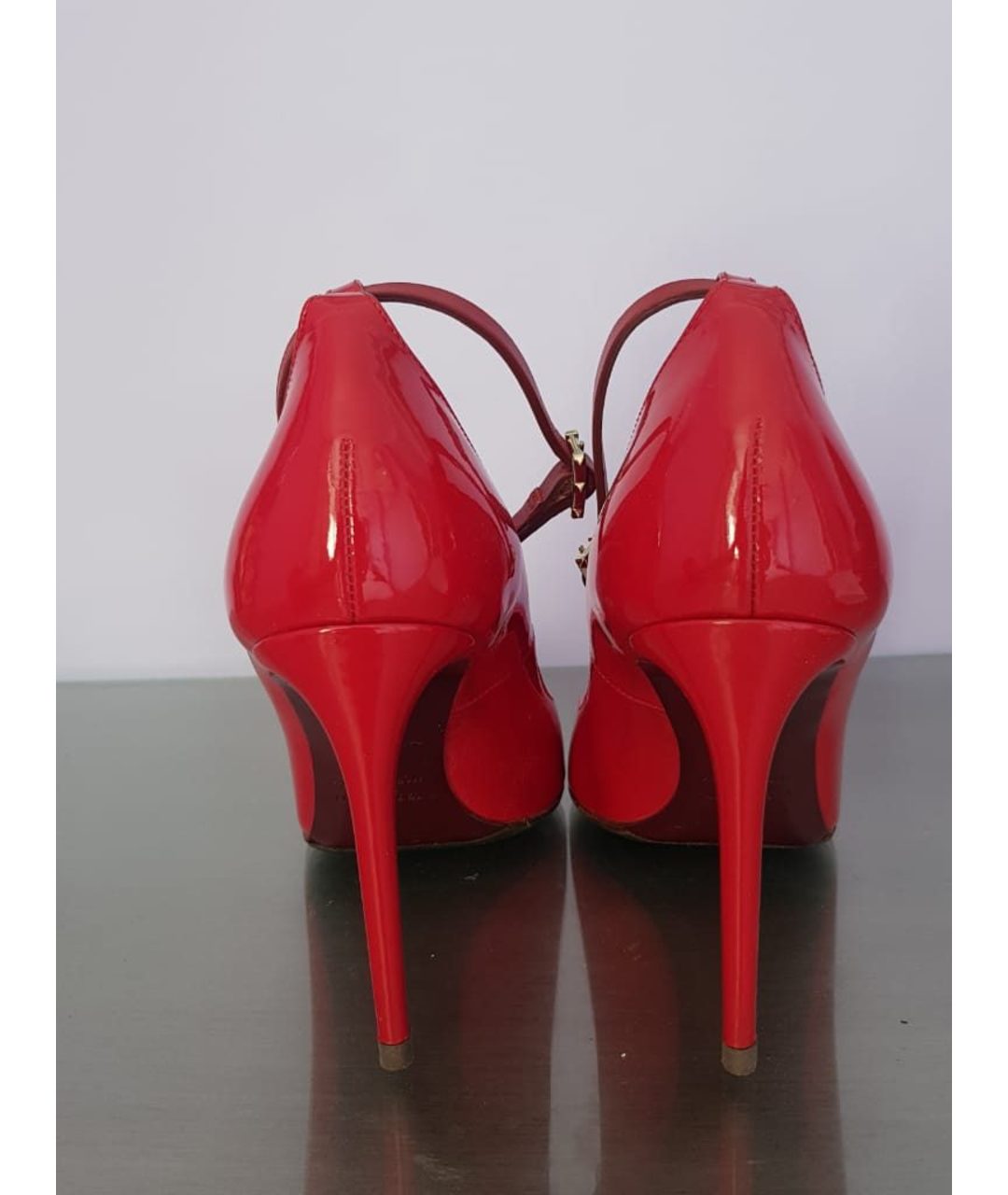 VALENTINO GARAVANI Красные туфли из лакированной кожи, фото 5