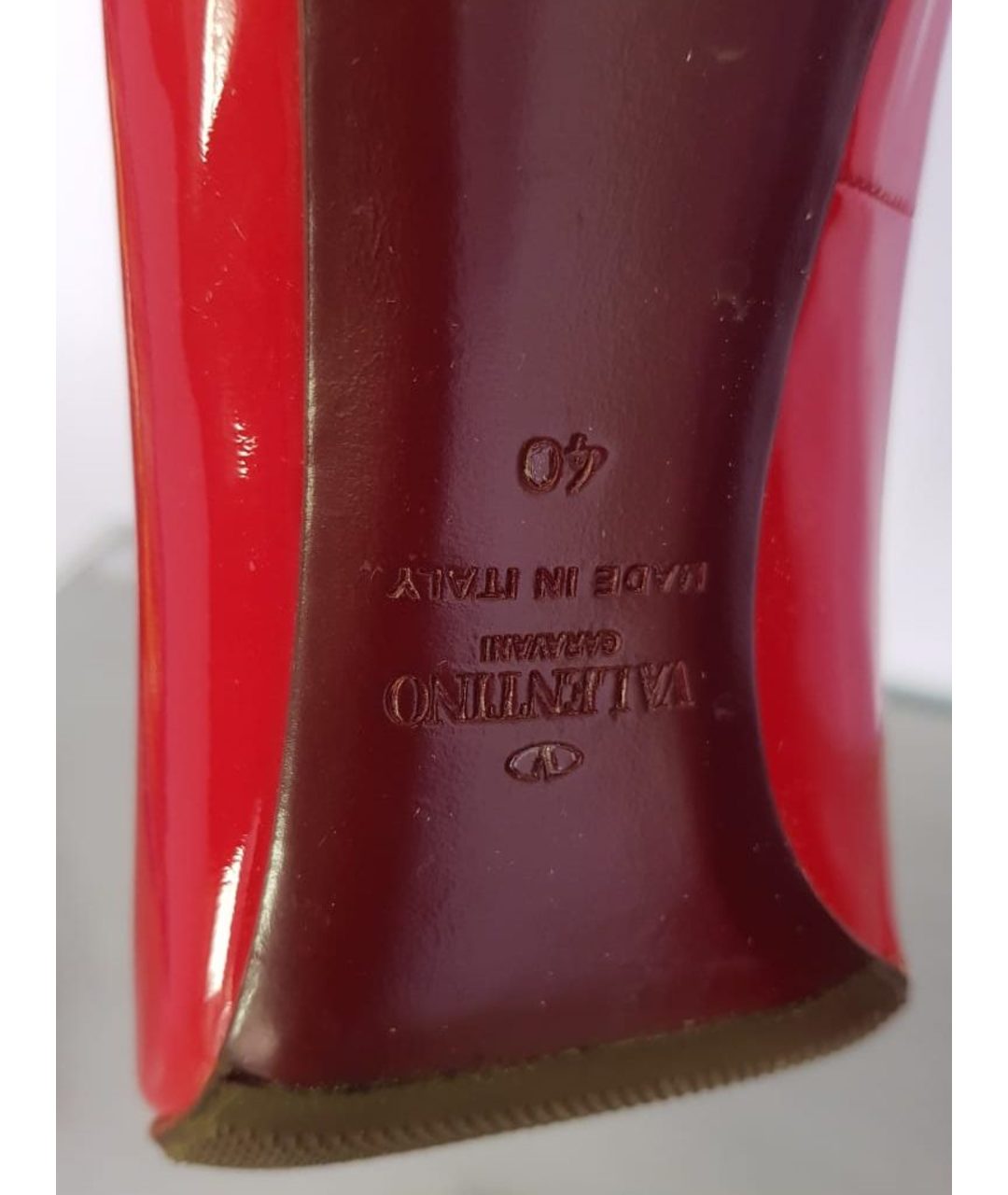 VALENTINO GARAVANI Красные туфли из лакированной кожи, фото 4