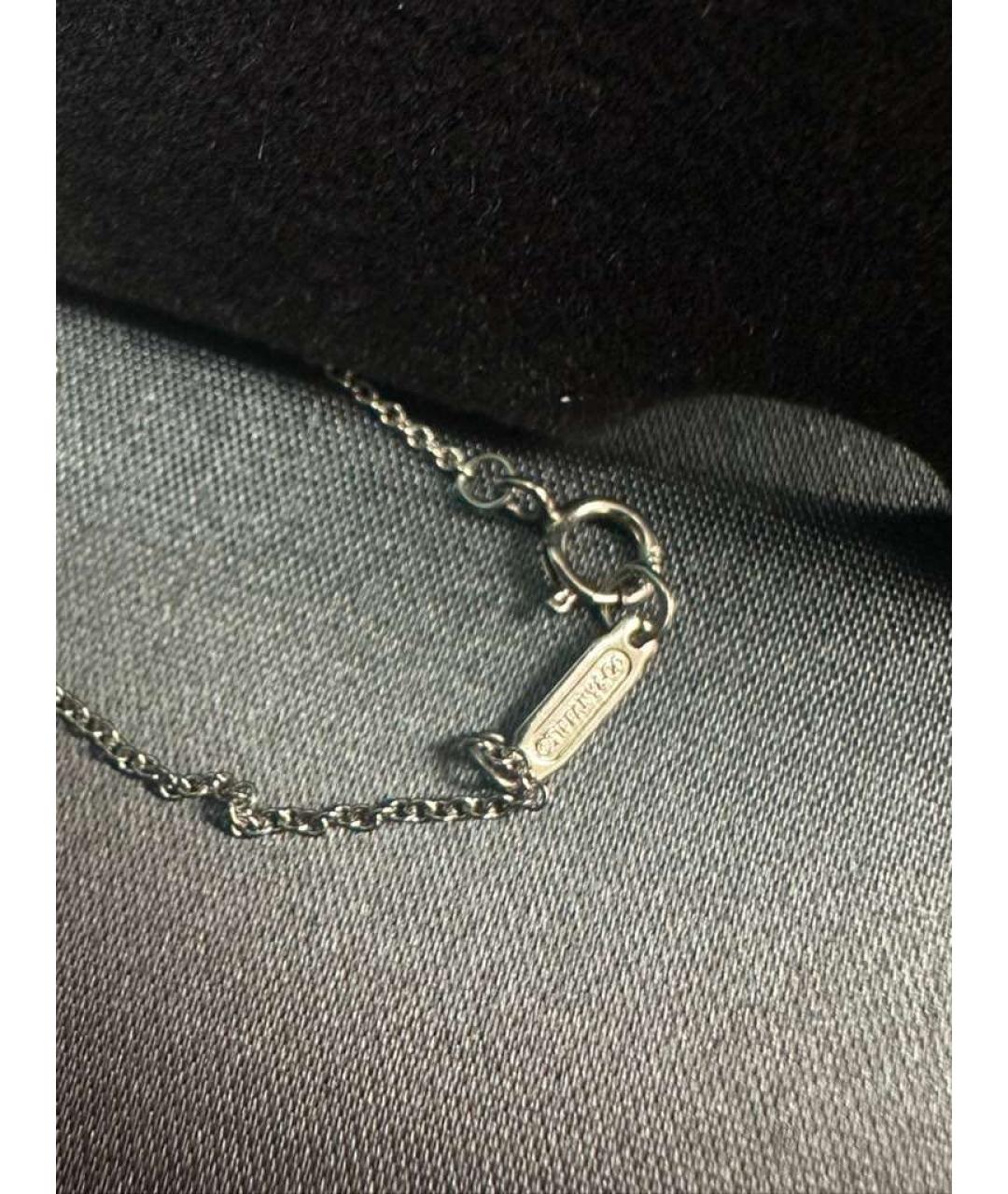TIFFANY&CO Синяя платиновая подвеска, фото 3
