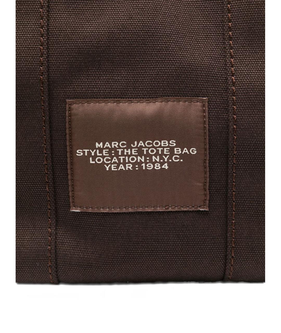 MARC JACOBS Коричневая хлопковая сумка тоут, фото 2