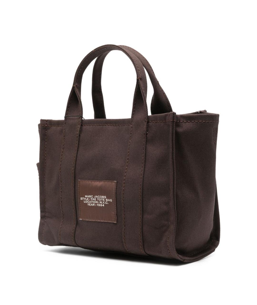 MARC JACOBS Коричневая хлопковая сумка тоут, фото 4