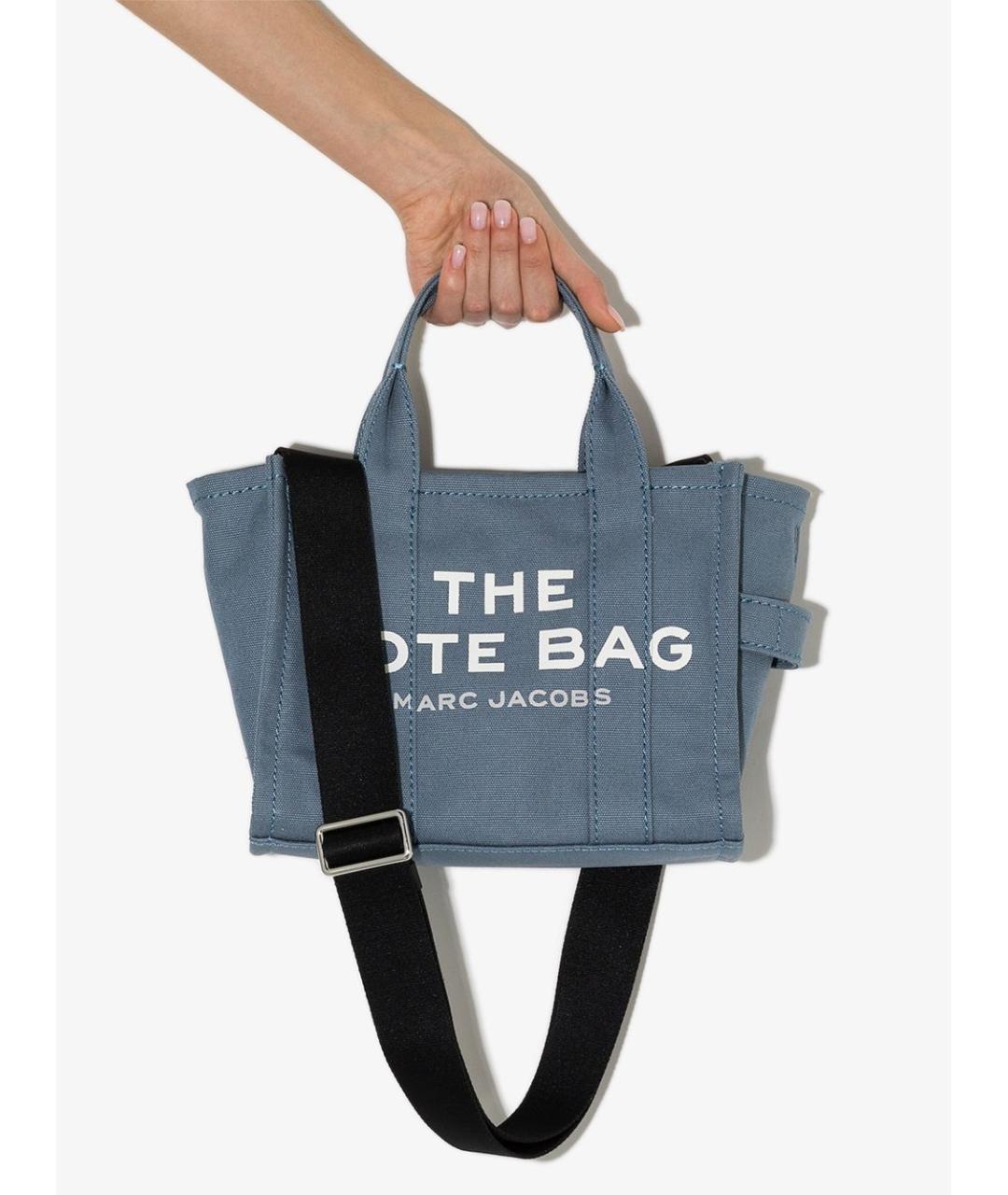 MARC JACOBS Синяя тканевая сумка тоут, фото 3