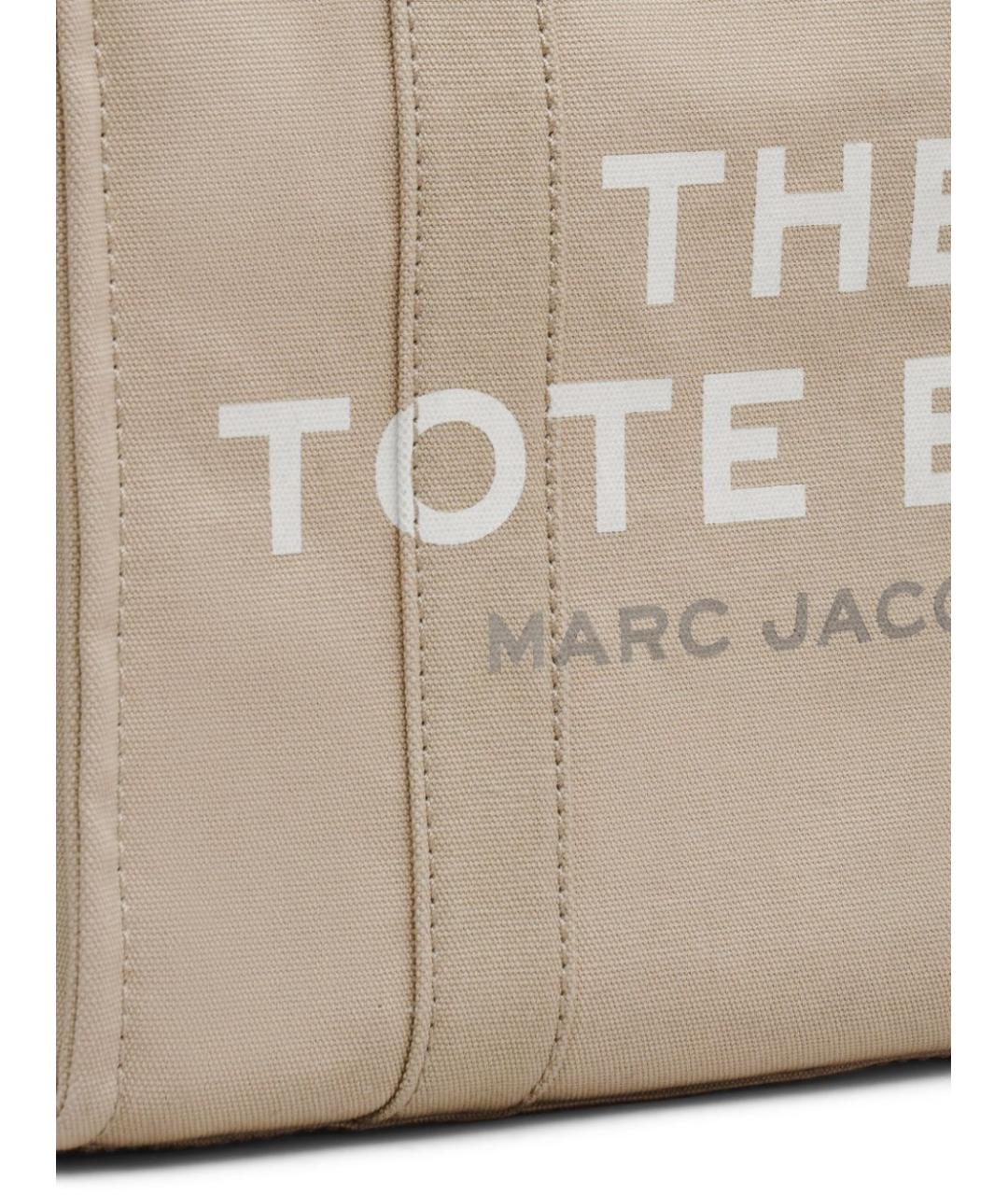 MARC JACOBS Бежевая тканевая сумка тоут, фото 6