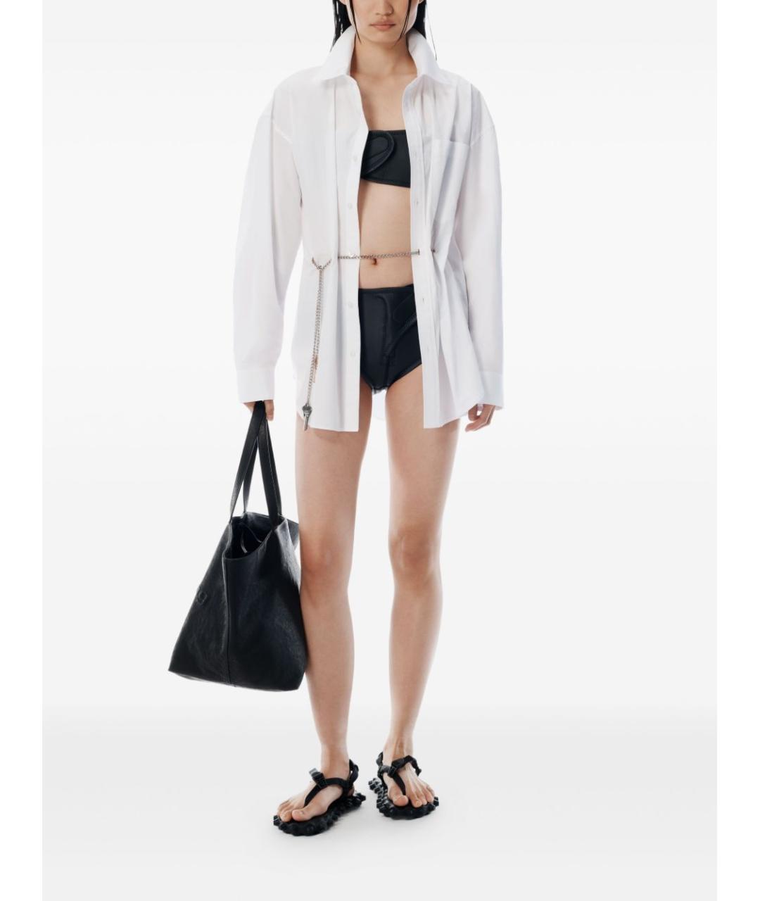 ALEXANDER WANG Черная кожаная сумка тоут, фото 2