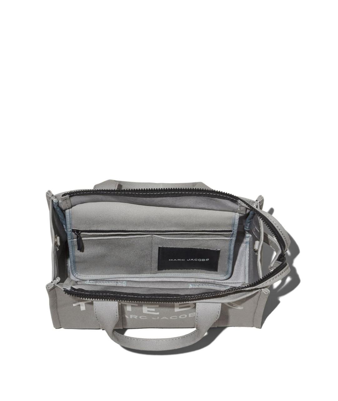 MARC JACOBS Серая тканевая сумка тоут, фото 7