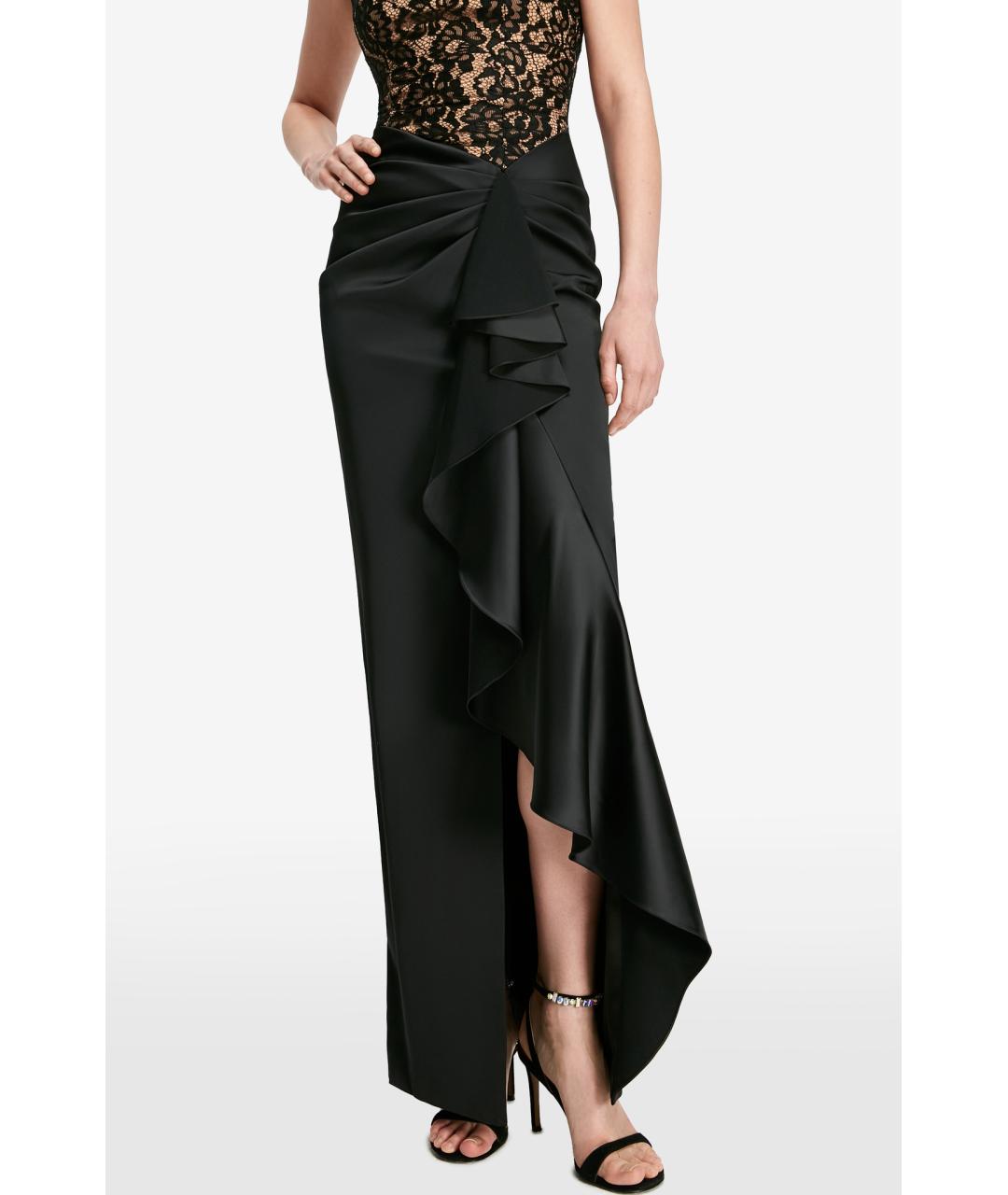 RASARIO Черное атласное вечернее платье, фото 5