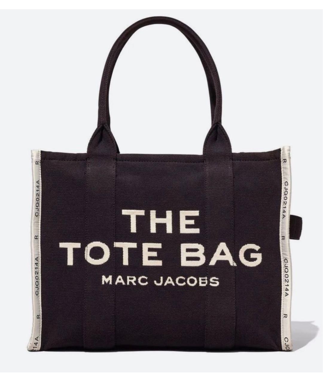 MARC JACOBS Черная тканевая сумка тоут, фото 3