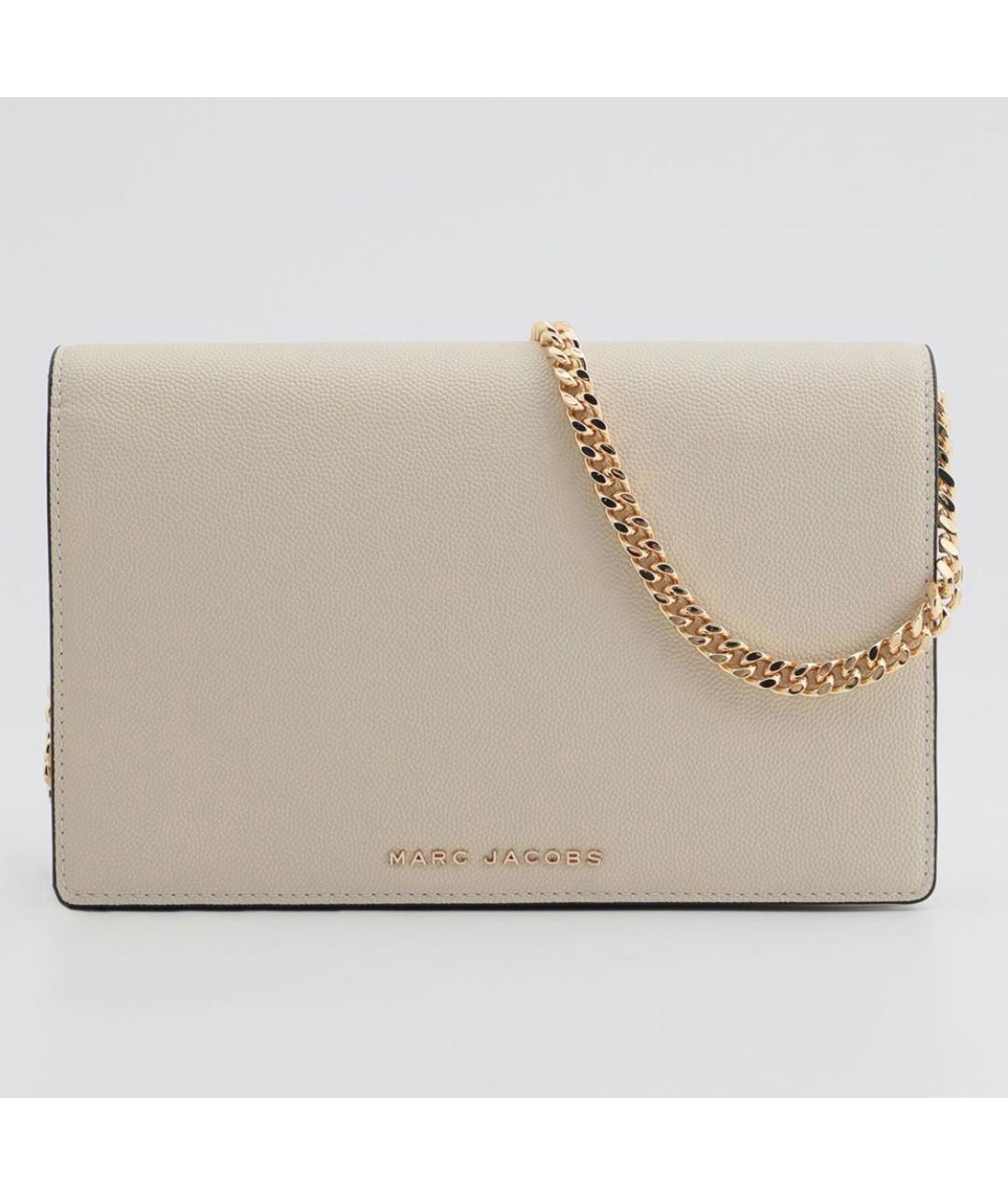 MARC JACOBS Бежевая сумка через плечо из искусственной кожи, фото 4