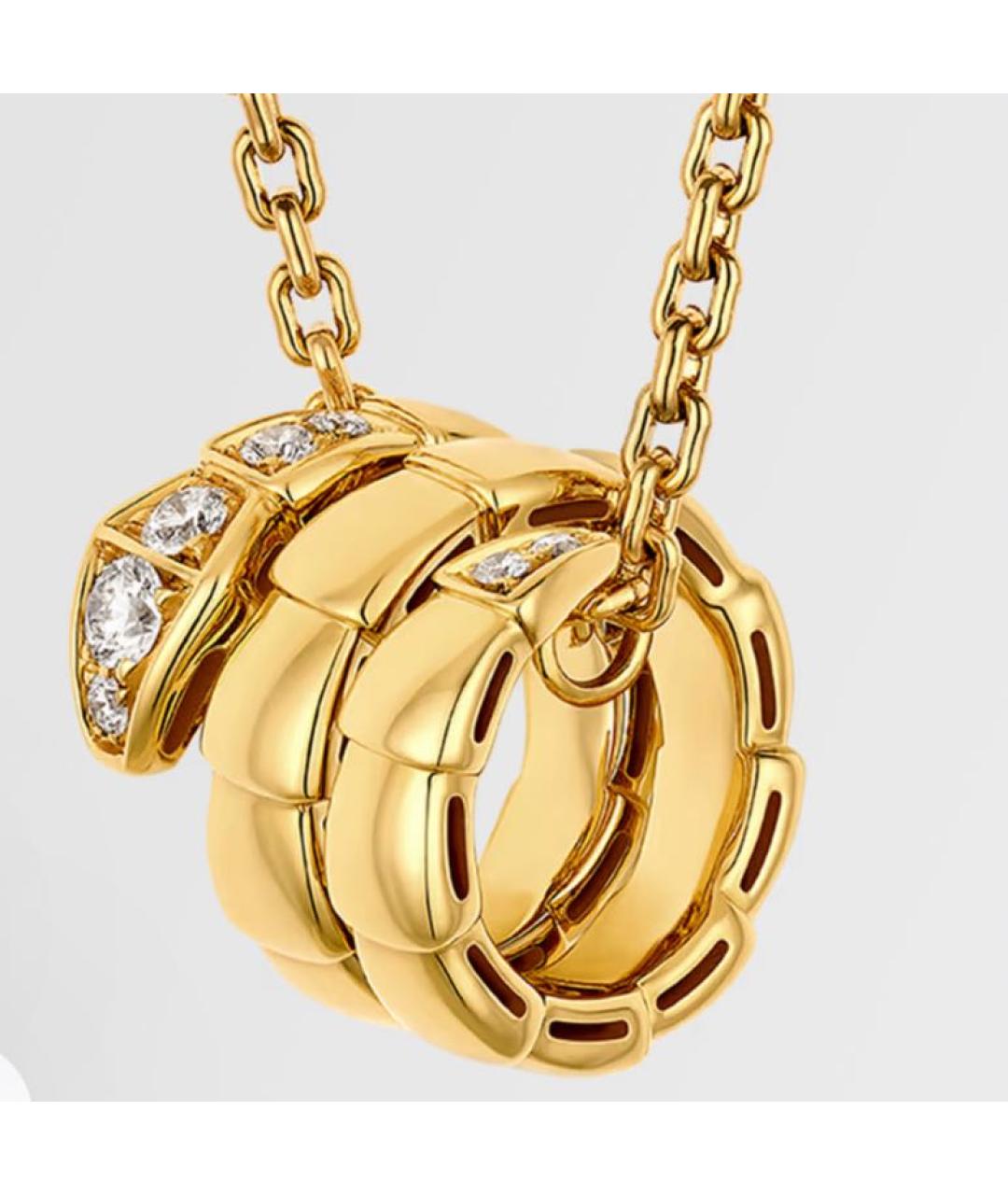 BVLGARI Золотое колье из желтого золота, фото 3