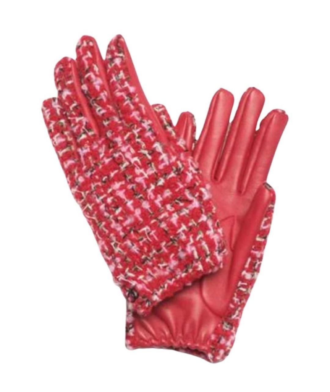 CHANEL Красные перчатки, фото 1