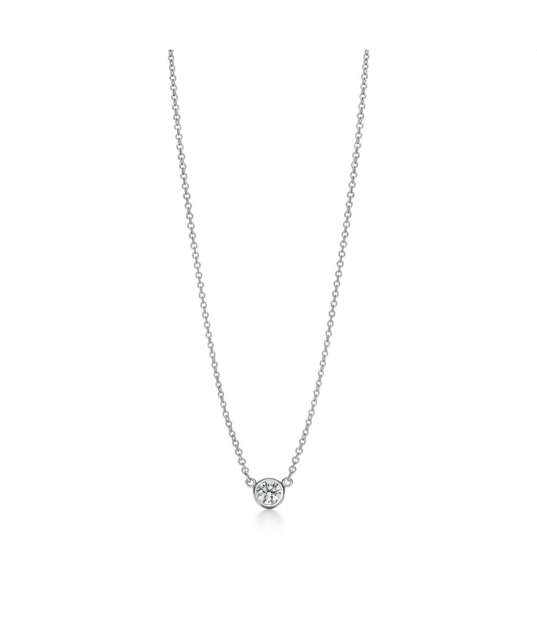 TIFFANY&CO Серебряное платиновое колье, фото 1