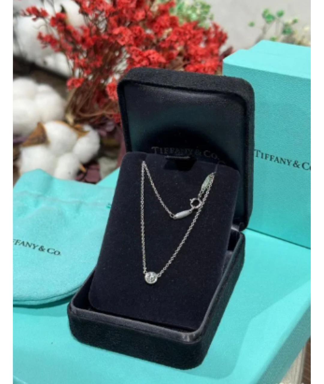 TIFFANY&CO Серебряное платиновое колье, фото 6