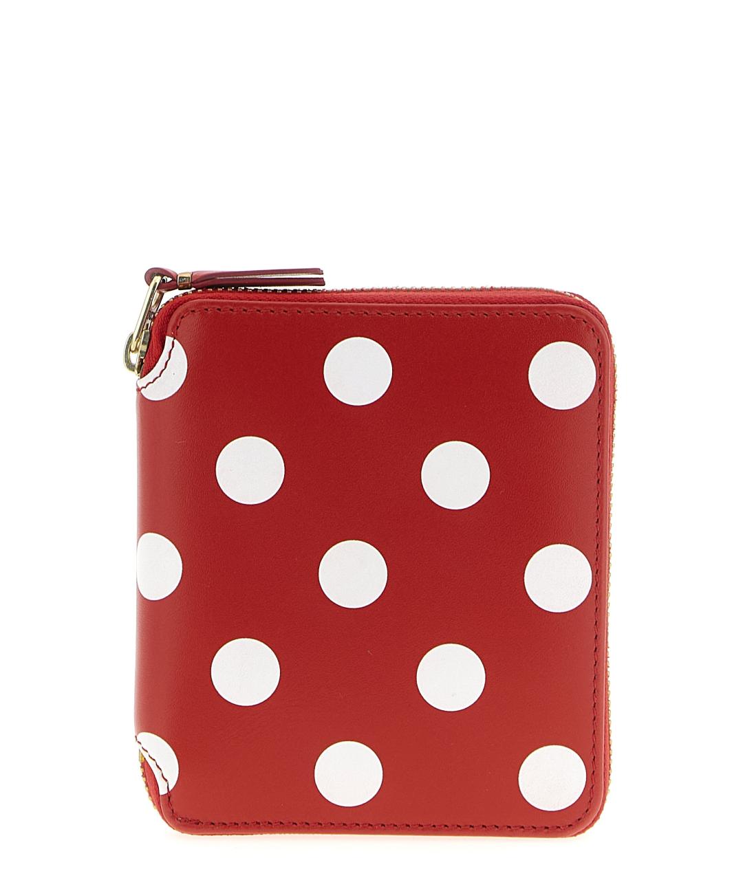 COMME DES GARÇONS WALLET Красный кожаный кошелек, фото 1