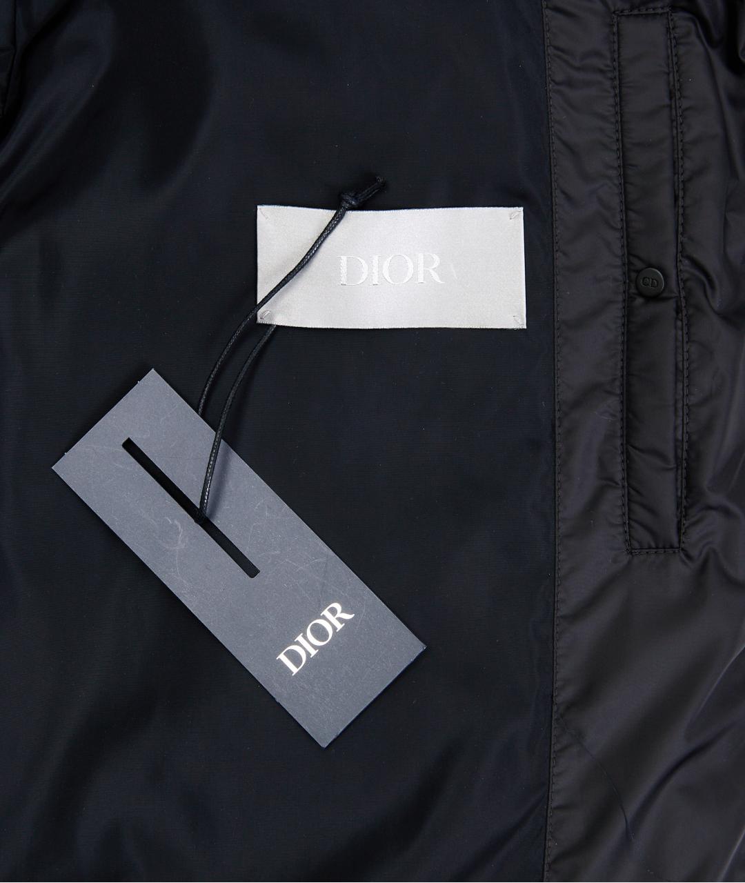 CHRISTIAN DIOR Черный полиамидовый пуховик, фото 6