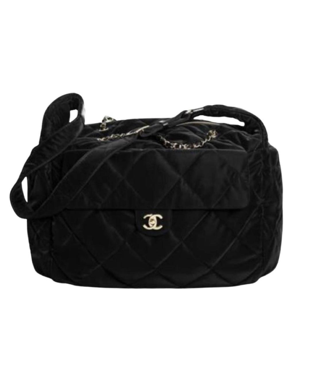 CHANEL Черная замшевая сумка через плечо, фото 1