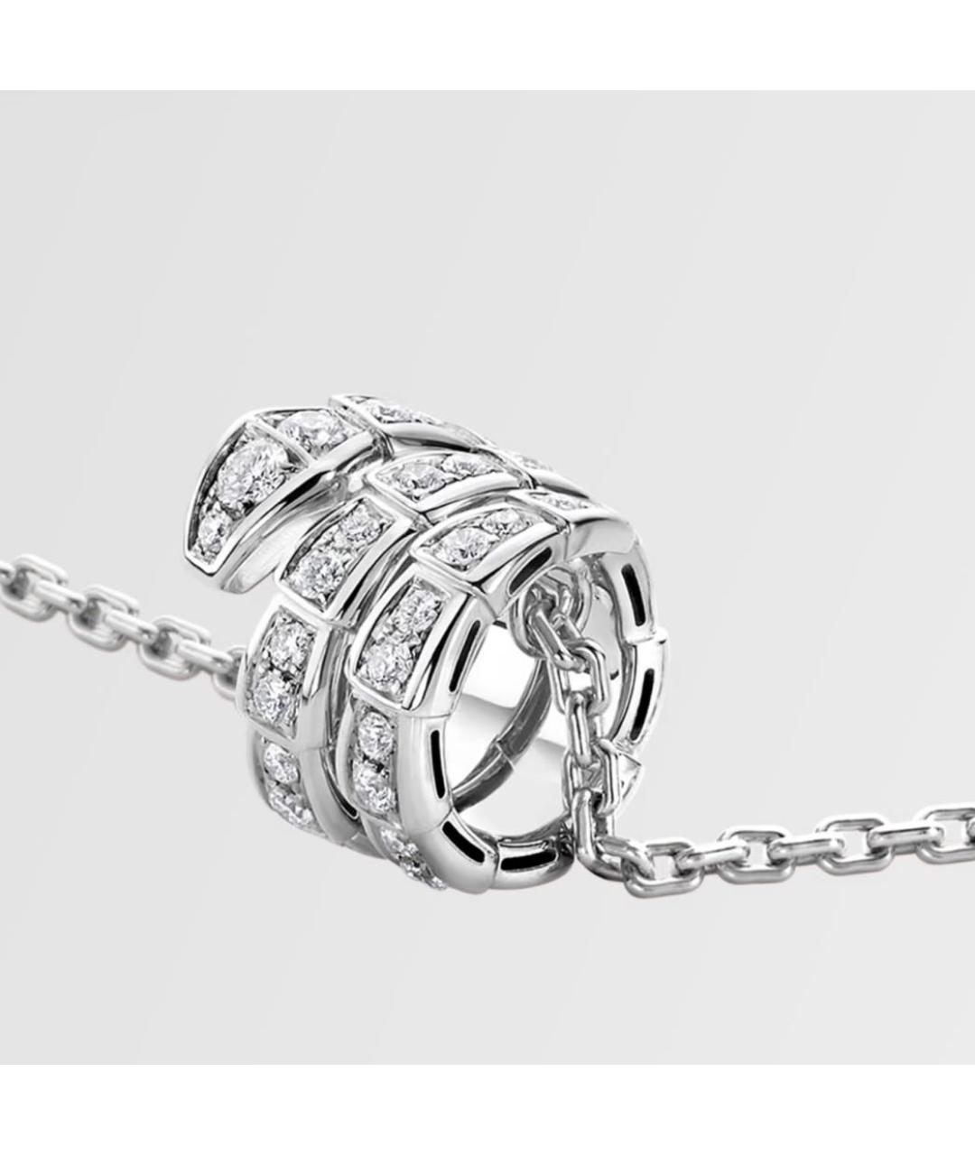 BVLGARI Серебряное колье из белого золота, фото 2