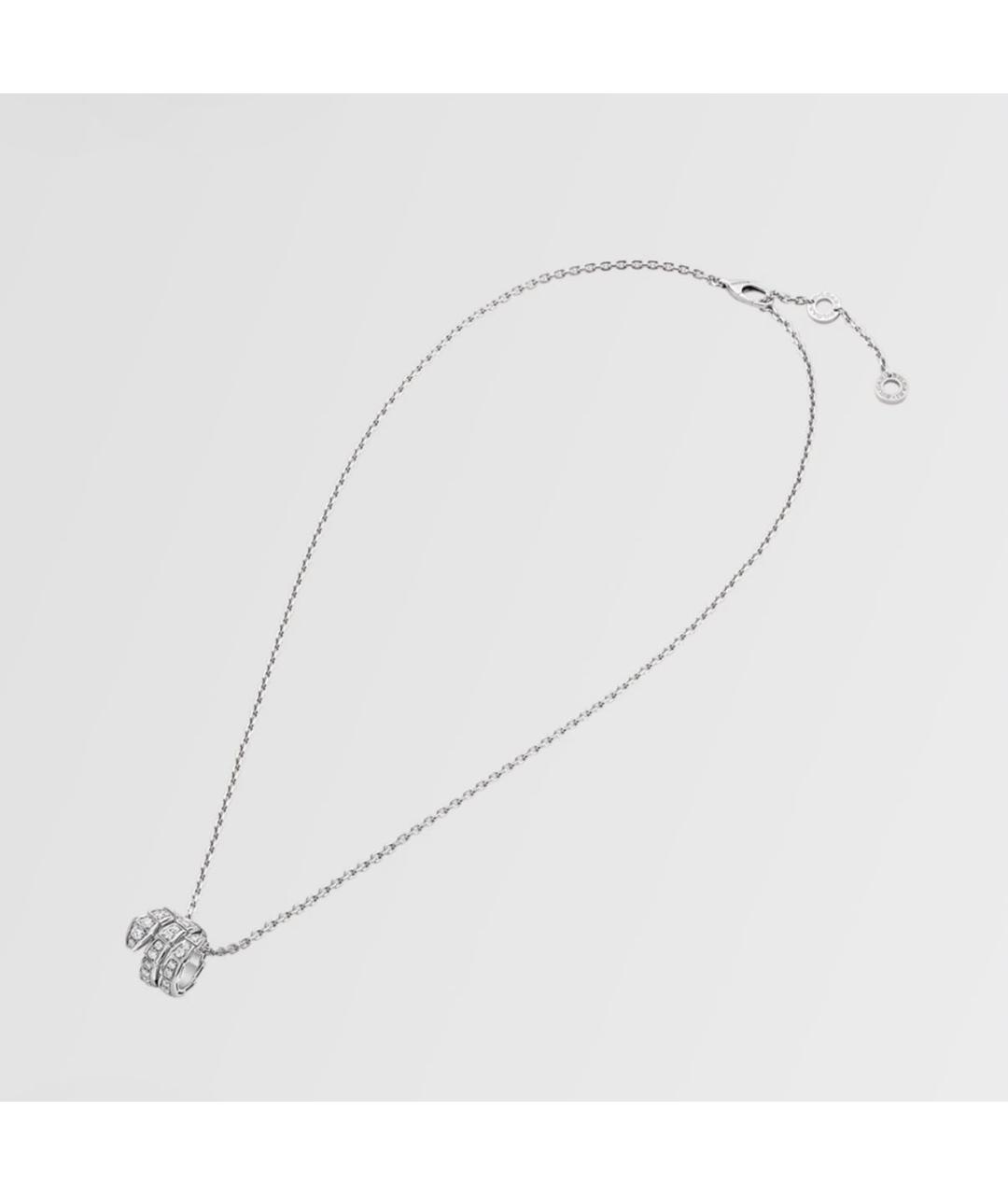 BVLGARI Серебряное колье из белого золота, фото 3