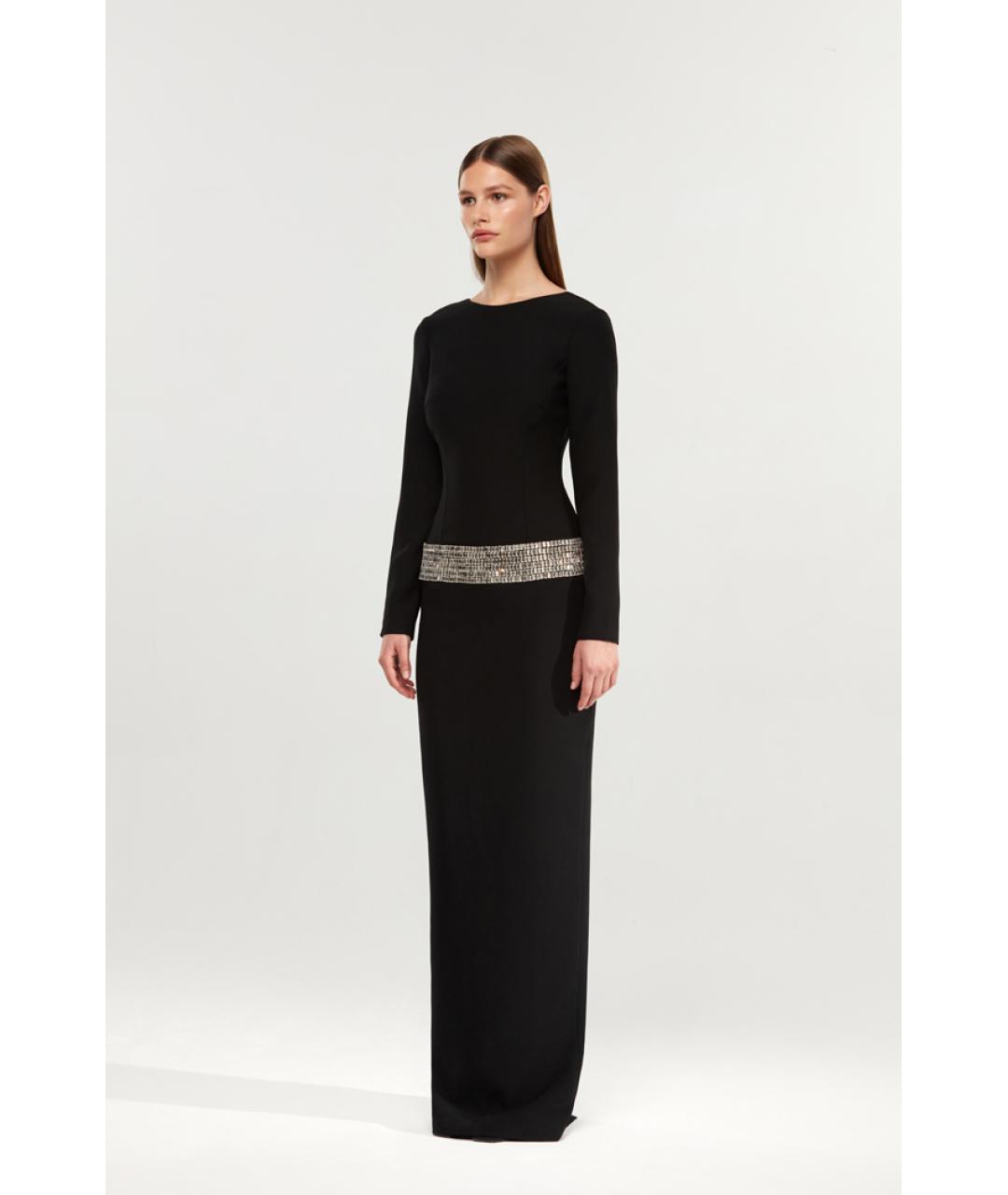 RASARIO Черное полиэстеровое вечернее платье, фото 4