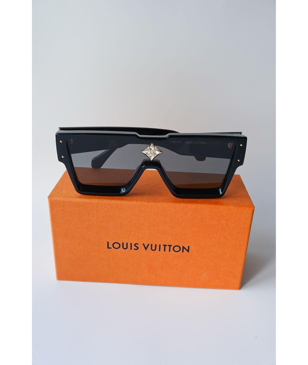 LOUIS VUITTON Черные пластиковые солнцезащитные очки, фото 2
