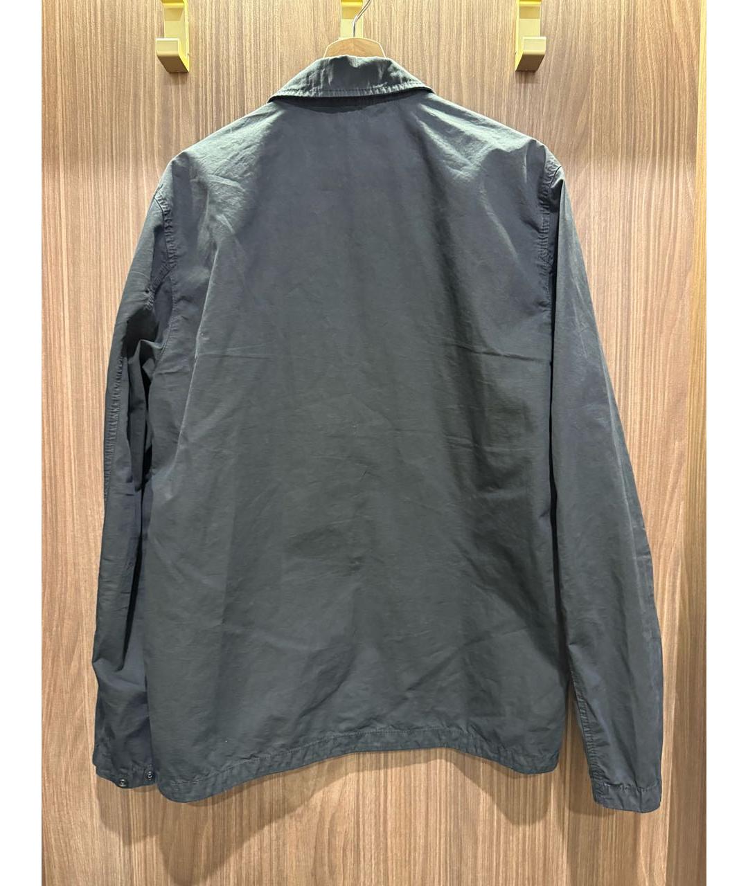 STONE ISLAND Черная хлопковая куртка, фото 2