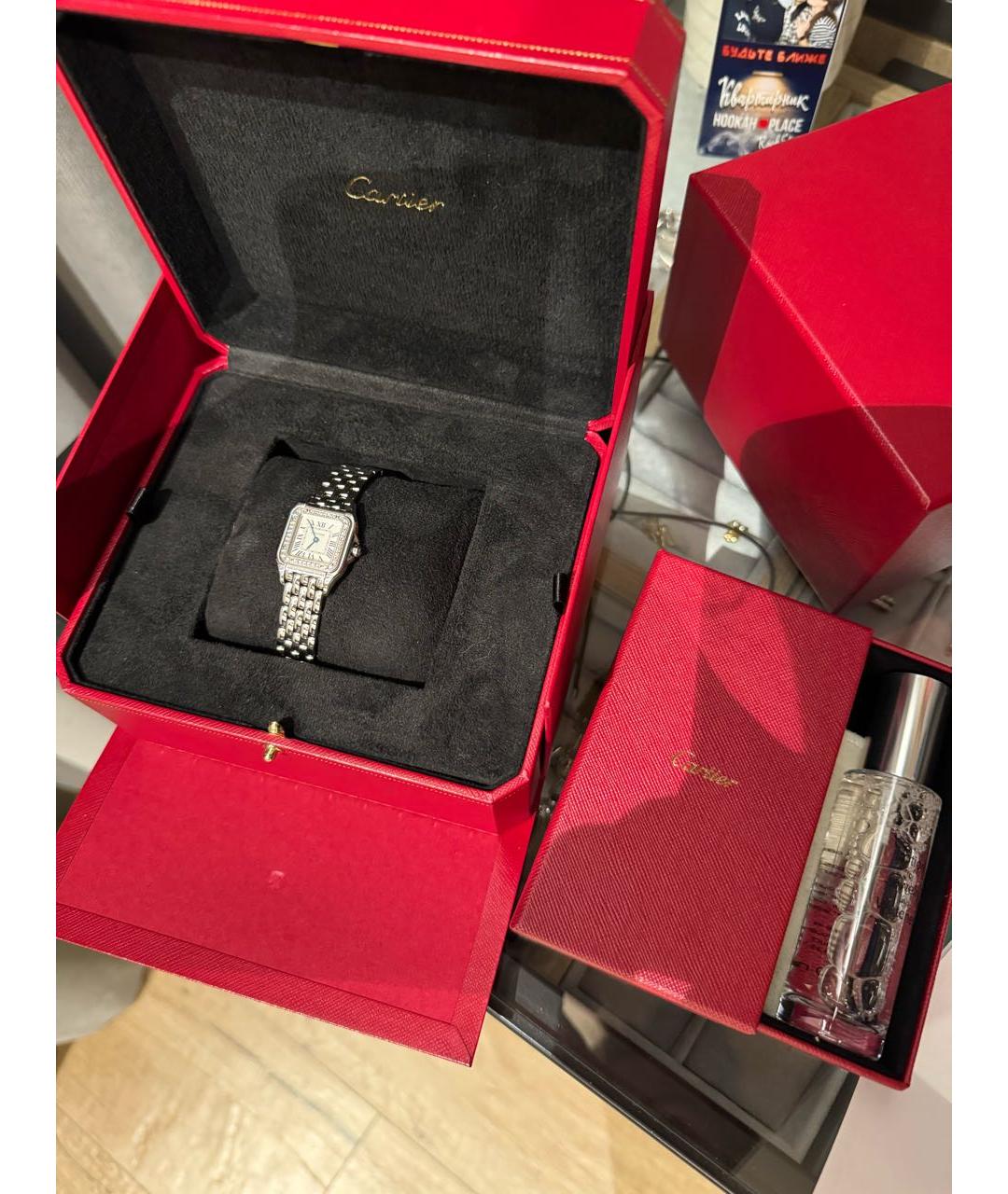 CARTIER Серебряные металлические часы, фото 4